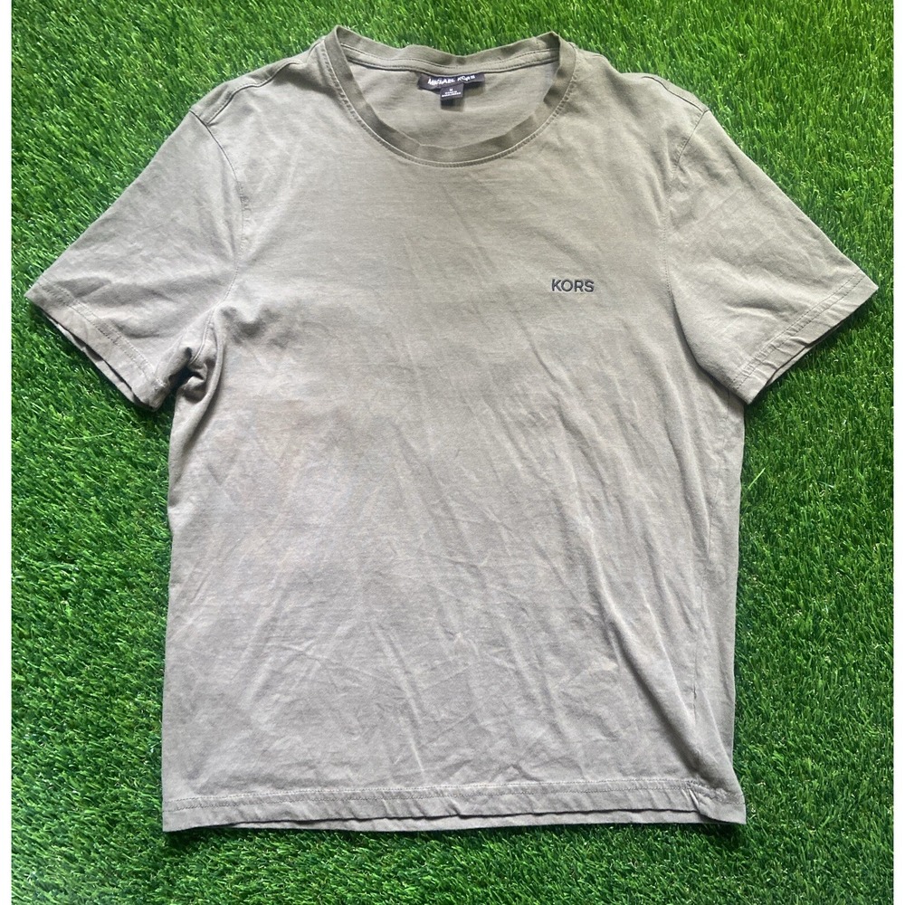 Olive Green Michael Kors Short Sleeve Tee Shirt Unisex Sz M